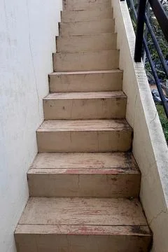 Single Flight Concrete Staircase Stock Photos