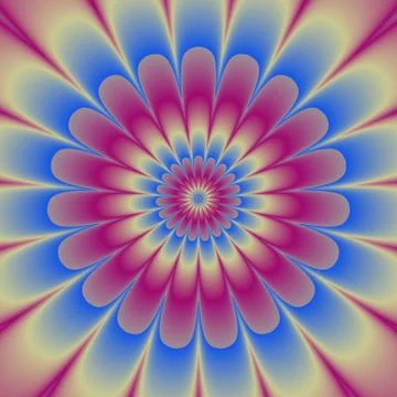 Single flower pattern - usable as background or cover Stock Illustration