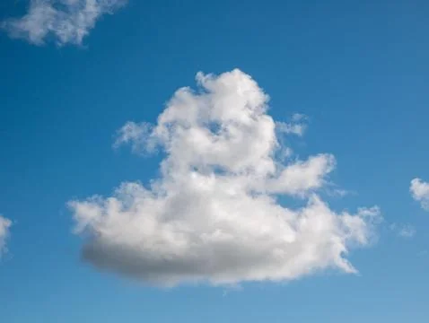 Single Fluffy Cloud in Blue Sky Photos