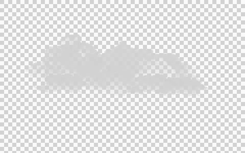 Single fluffy white cumulus cloud isolated on transparent background Ilustración de archivo