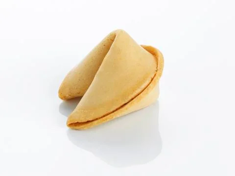 Single fortune cookie Stock Photos