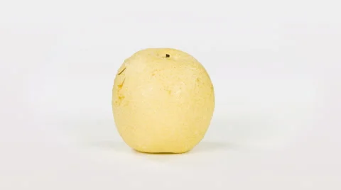 Single fresh apple isolated on white background, close up rotation. Stock Footage 63394547
