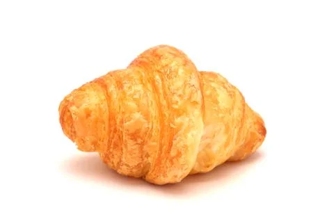 Single fresh croissant Stock Photos