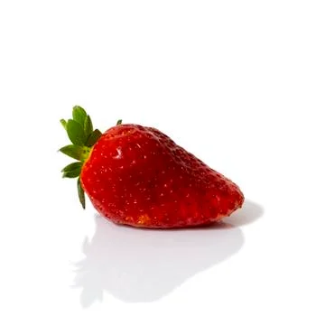 Single fresh strawberry Stock Photos
