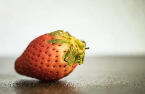 A single fresh strawberry Stock Photos