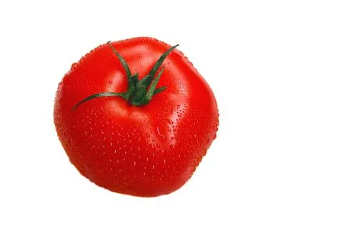 Single fresh tomato Stockfoto's