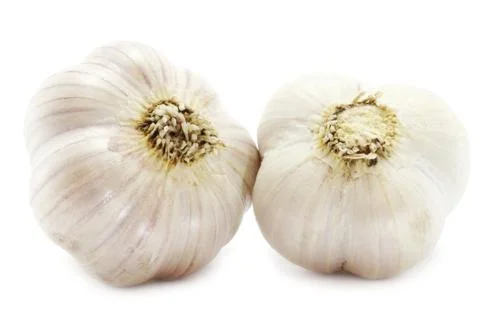 Single garlic Stock Photos
