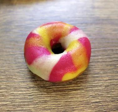 Single glazed donut Stock Photos