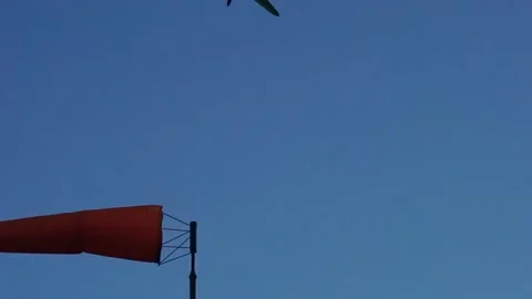 Single Glider Flying at Sunset Stock Footage 144808151