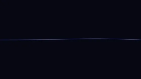 A single glowing blue light wave oscillating across a solid black background 動画素材 338310683
