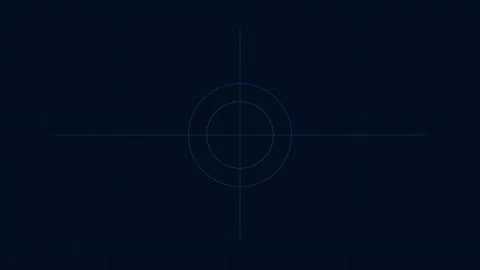 A single glowing point of light centered against a deep black background Video stock 338310807