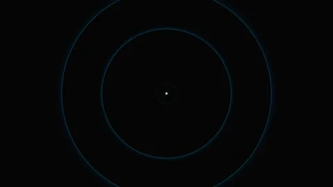 A single glowing white dot centered on a stark and infinite black background Stock Footage 339617154