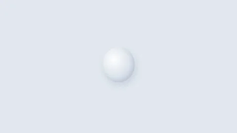 A single glowing white sphere floating against a soft minimalist background Vídeo Stock 336263273