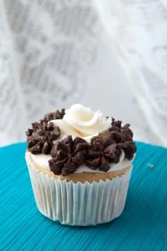 Single Gourmet Cupcake Stock Photos