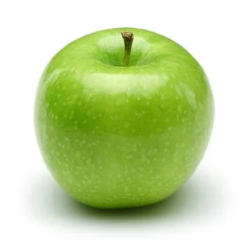 Single Granny smith apple isolated Stock Photos