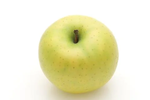 Single green apple Stock Photos