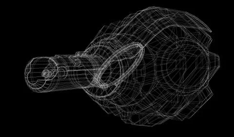 Single grenade with copy space Stock Illustration