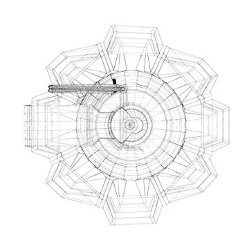 Single grenade with copy space Stock Illustration