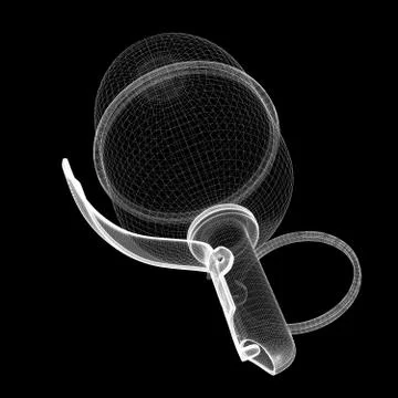 Single grenade with copy space Stock Illustration