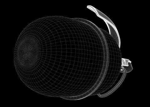 Single grenade with copy space Stock Illustration