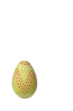 Single hand painted easter egg Foto stock