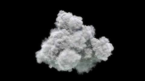Single high density cloud developing. Stock Footage 83723220