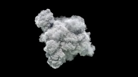 Single high density cloud developing. Stock Footage 83723352