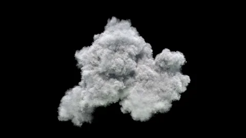 Single high density cloud developing. Stock Footage 83723423