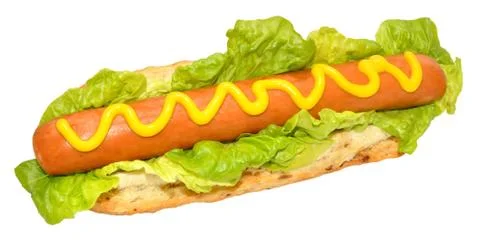 A Single Hot Dog Stock Photos