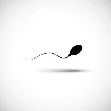 Single human sperm icon vector illustration Stock Illustration
