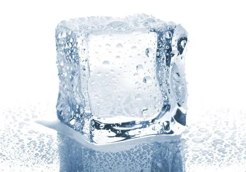 Single ice cube Stock Photos