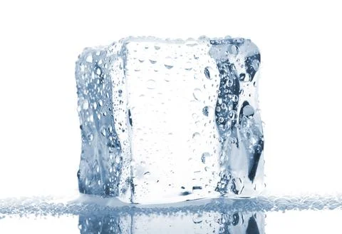 Single ice cube Stock Photos