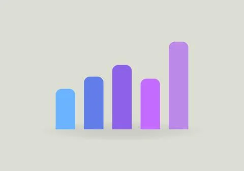 Single icon of a bar chart vector illustration Stock Illustration