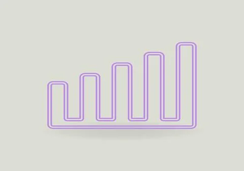 Single icon of a bar chart vector illustration Stock Illustration