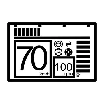 Single illustration template of speed meter to check internet speed. 库存插图