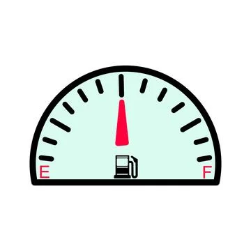 Single illustration template of speed meter to check internet speed. Stock Illustration