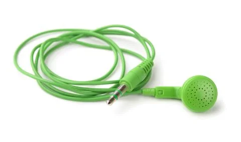 Single inear earphone Stock Photos
