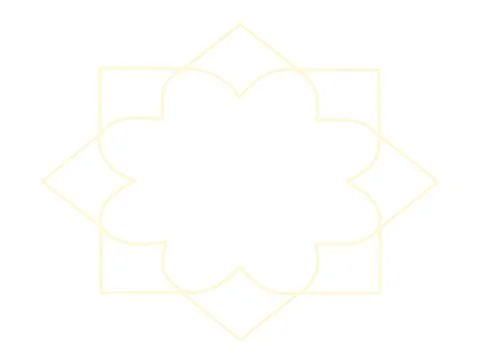 Single islamic pattern background is yellow with low opacity Stock Illustration