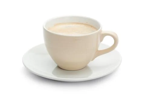 Single isolated coffee cup Foto stock