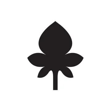 Single isolated leaf Stock Illustration