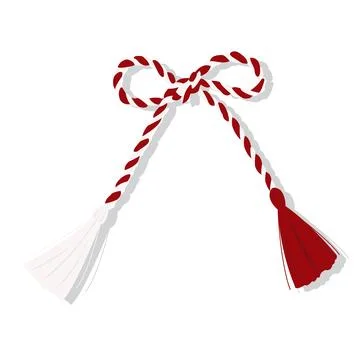 Single isolated Martisor bow Stock Illustration