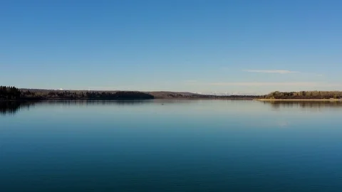Single Kayaker on Lake Stock Footage 96725759