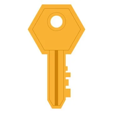Single key icon Stock Illustration
