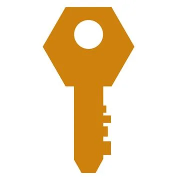 Single key icon Stock Illustration