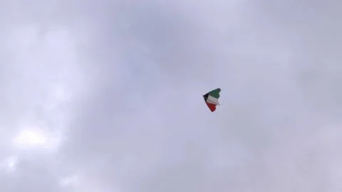 Single kite in the sky Video stock 174954457