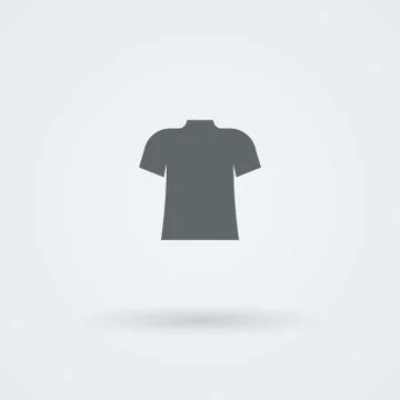 Single, laconic icon with the image of T-shirts, sport shirts. Logo Stock Illustration