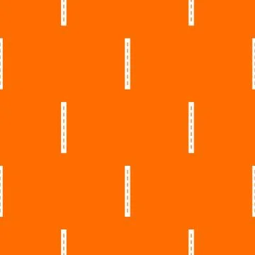 Single-lane road pattern vector orange Stock Illustration