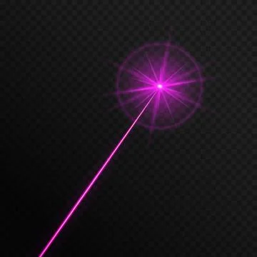Single laser beam Stock Illustration