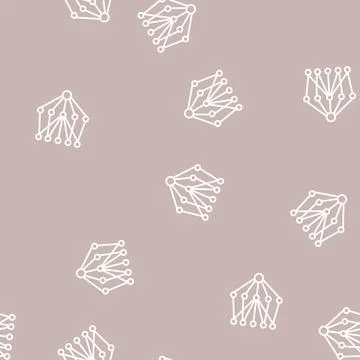 Single layer neural network line seamless pattern 스톡 일러스트