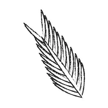 Single leaf icon image Stock Illustration